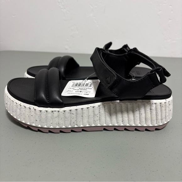 Reef Vista Higher Raya Black Platform Women's Sandals NWT Size 10 Strappy - Picture 5 of 9